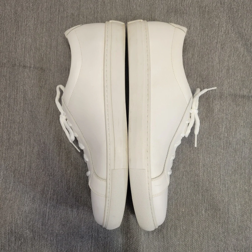 New Republic Kurt Leather Sneakers Mens 13 White Low Top Trainers NR-01-025-001